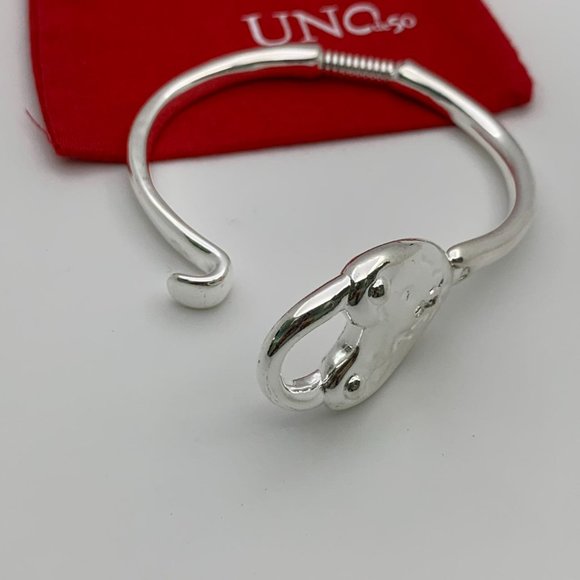 UNO de 50 Bracelet - Heart Lock Hinged Bracelet silver Love Luck Bracelet - Picture 7 of 8